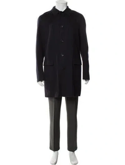 Pre-owned Loro Piana Cashmere Coat In Blue