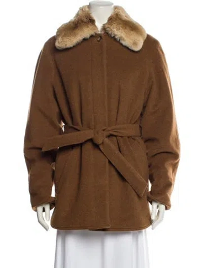 Pre-owned Loro Piana Cashmere Coat In Brown