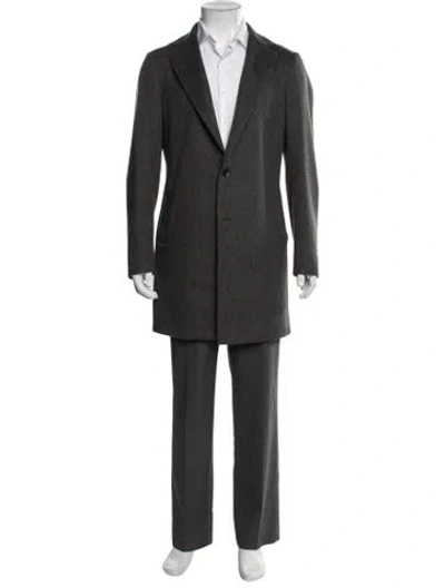 Pre-owned Loro Piana Cashmere Coat In Gray