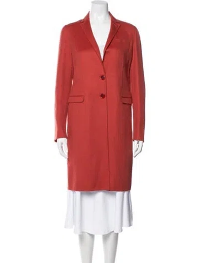 Pre-owned Loro Piana Cashmere Coat In Red