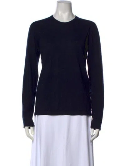 Pre-owned Loro Piana Cashmere Crew Neck Sweater In Black