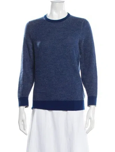 Pre-owned Loro Piana Cashmere Crew Neck Sweater In Blue