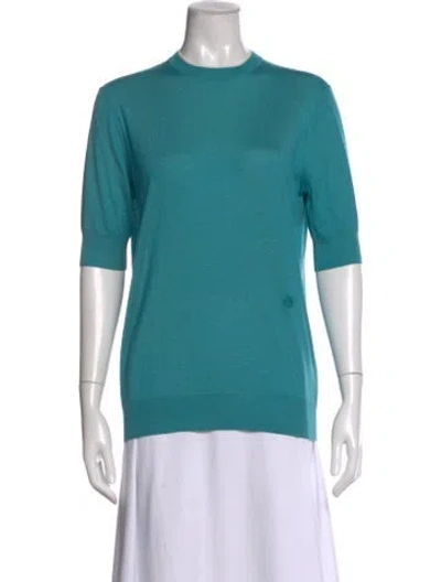 Pre-owned Loro Piana Cashmere Crew Neck Sweater In Blue