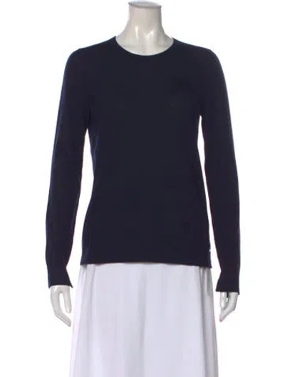 Pre-owned Loro Piana Cashmere Crew Neck Sweater In Blue