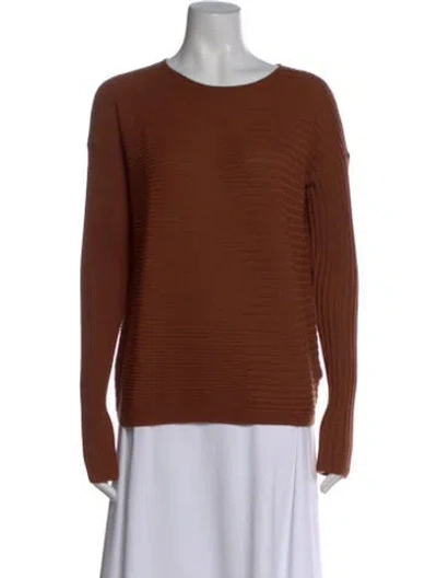 Pre-owned Loro Piana Cashmere Crew Neck Sweater In Brown