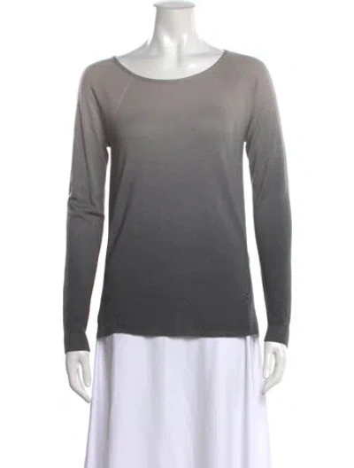 Pre-owned Loro Piana Cashmere Crew Neck Sweater In Gray