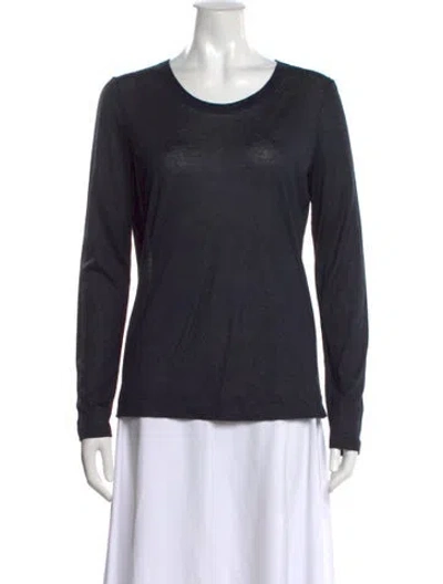 Pre-owned Loro Piana Cashmere Crew Neck Sweater In Gray