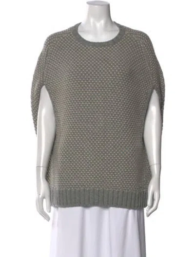 Pre-owned Loro Piana Cashmere Crew Neck Sweater In Gray