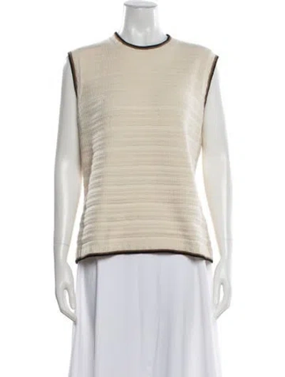 Pre-owned Loro Piana Cashmere Crew Neck Sweater In Neutral