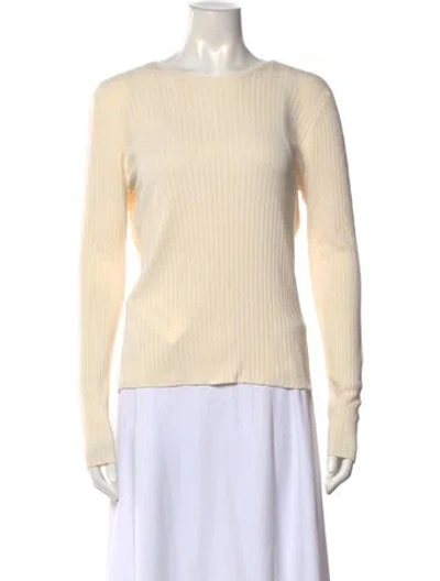 Pre-owned Loro Piana Cashmere Crew Neck Sweater In Neutral