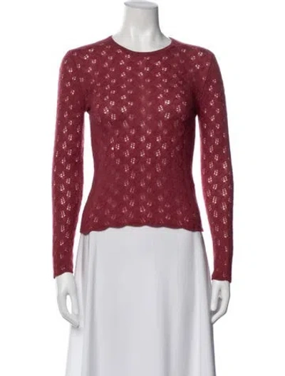 Pre-owned Loro Piana Cashmere Crew Neck Sweater In Pink