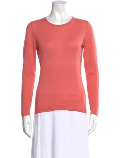 Pre-owned Loro Piana Cashmere Crew Neck Sweater In Pink