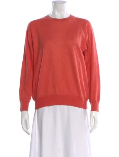 Pre-owned Loro Piana Cashmere Crew Neck Sweater In Pink