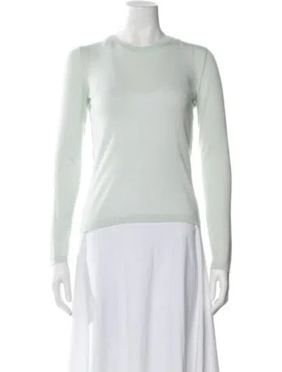 Pre-owned Loro Piana Cashmere Crew Neck Sweater In Purple