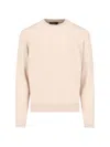 Loro Piana Cashmere Crew Neck Sweater In Neutral