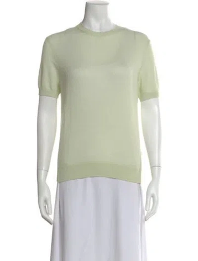 Pre-owned Loro Piana Cashmere Crew Neck T-shirt In Green