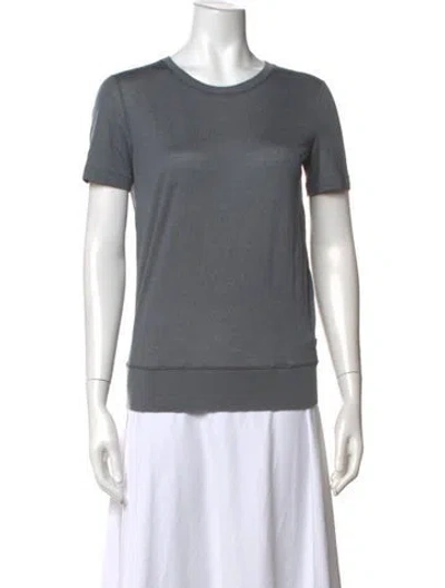 Pre-owned Loro Piana Cashmere Crew Neck T-shirt In Grey