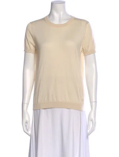 Pre-owned Loro Piana Cashmere Crew Neck T-shirt In Neutral