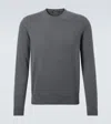 Loro Piana Cashmere Crewneck Sweater In Gray
