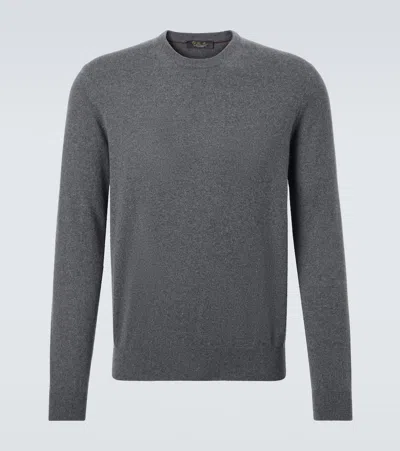 Loro Piana Cashmere Crewneck Sweater In Gray