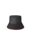 Loro Piana Cashmere Denim Fisherman Hat In Black