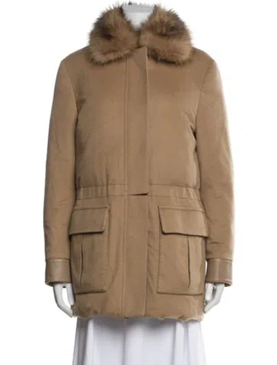 Pre-owned Loro Piana Cashmere Down Coat In Neutral