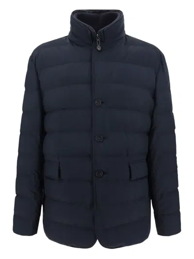 Loro Piana Cashmere Down Jacket In Blue