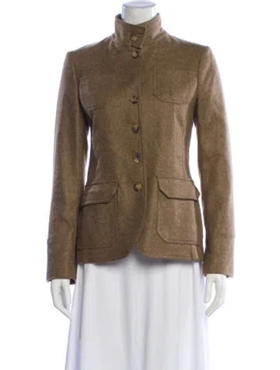 Pre-owned Loro Piana Cashmere Faux Fur Jacket In Neutral