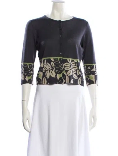 Pre-owned Loro Piana Cashmere Floral Print Sweater In Multi
