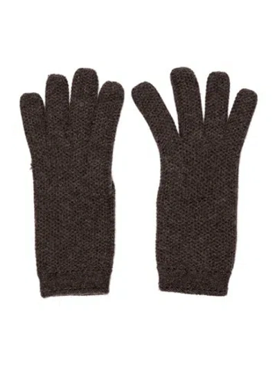 Pre-owned Loro Piana Cashmere Gloves In Brown