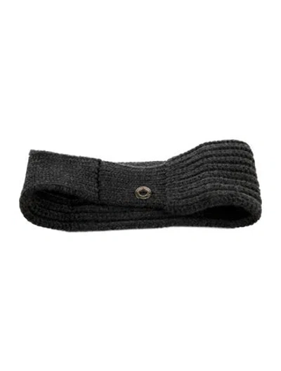 Pre-owned Loro Piana Cashmere Hairband In Grey