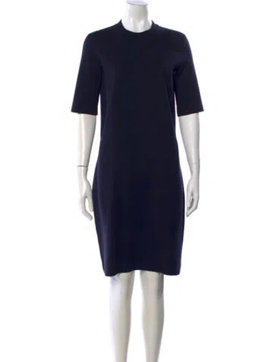 Pre-owned Loro Piana Cashmere Knee-length Dress In Blue