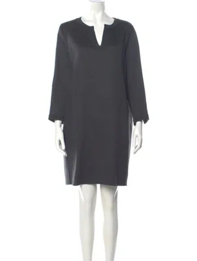 Pre-owned Loro Piana Cashmere Knee-length Dress In Gray