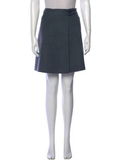 Pre-owned Loro Piana Cashmere Knee-length Skirt In Blue