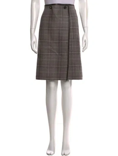 Pre-owned Loro Piana Cashmere Knee-length Skirt In Gray