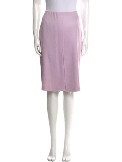 Pre-owned Loro Piana Cashmere Knee-length Skirt In Purple