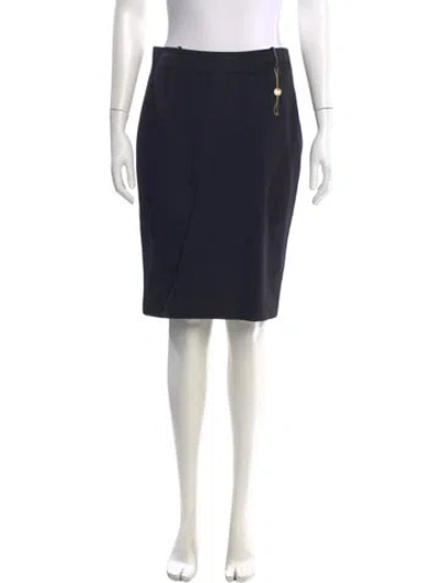 Pre-owned Loro Piana Cashmere Knee-length Skirt W/ Tags In Green