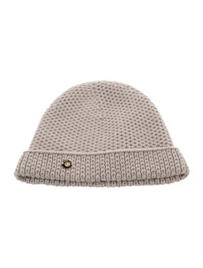 Pre-owned Loro Piana Cashmere Knit Beanie In Neutral