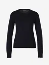Loro Piana Long-sleeve Cashmere Sweater In Navy Blue