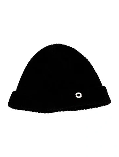 Pre-owned Loro Piana Cashmere Knitted Winter Beanie Hat In Black