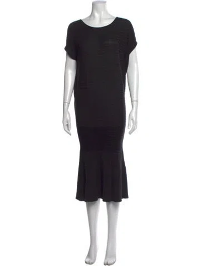 Pre-owned Loro Piana Cashmere Long Dress W/ Tags In Grey