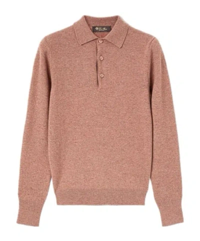 Loro Piana Cashmere Loro Capsule Series Polo Shirt In Pink