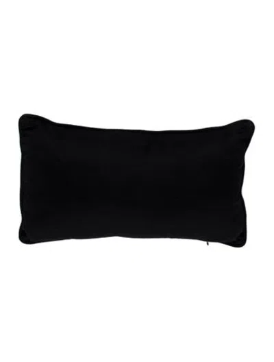 Pre-owned Loro Piana Cashmere Lumbar Pillow In Black