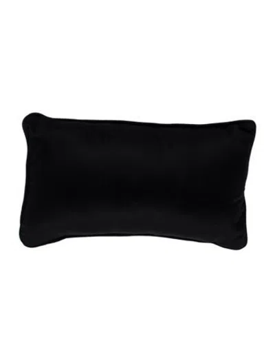 Pre-owned Loro Piana Cashmere Lumbar Pillow In Black