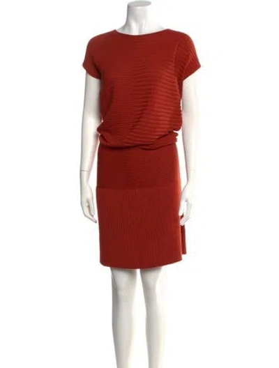 Pre-owned Loro Piana Cashmere Midi Length Dress In Orange
