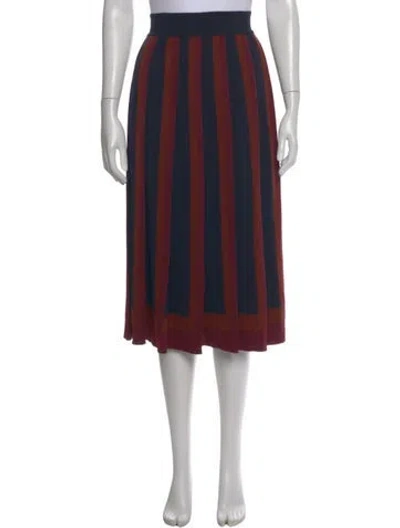 Pre-owned Loro Piana Cashmere Midi Length Skirt In Blue
