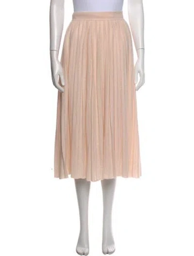 Pre-owned Loro Piana Cashmere Midi Length Skirt In Neutral