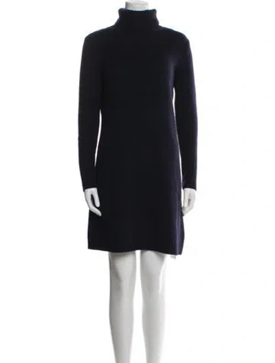 Pre-owned Loro Piana Cashmere Mini Dress In Black