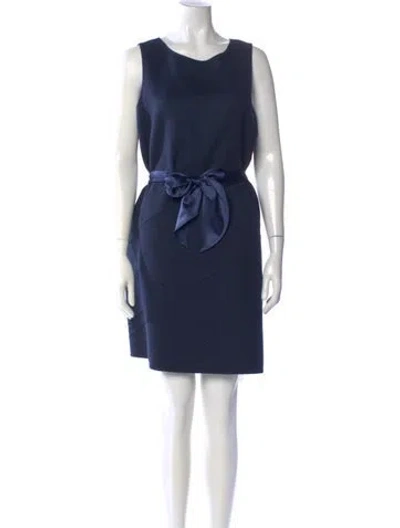 Pre-owned Loro Piana Cashmere Mini Dress In Blue