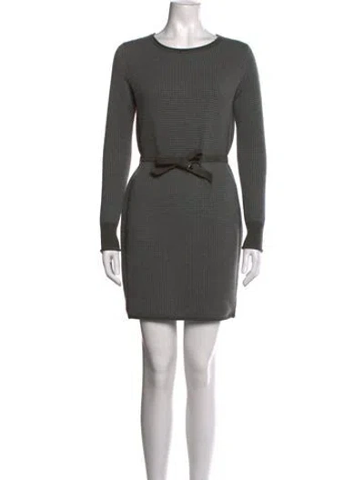 Pre-owned Loro Piana Cashmere Mini Dress In Grey